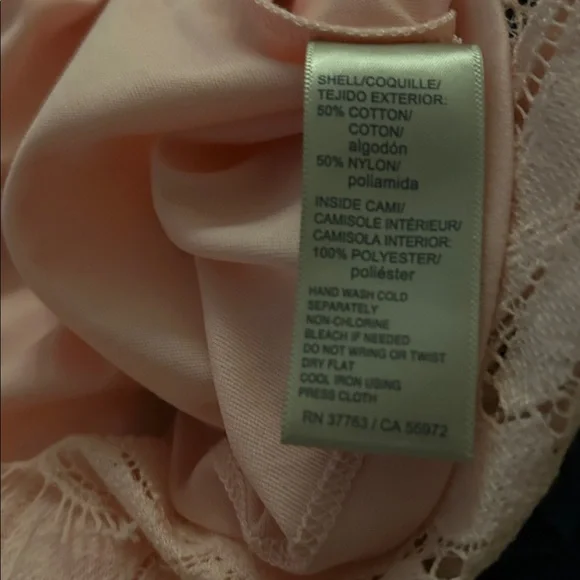 Rafaella Peach Lace Blouse, with tank for full coverage… half sleeved, gorgeous! - Picture 4 of 6